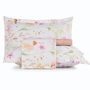 Jogo de Cama Altenburg Florestal TA 4 Peças Casal Rosa