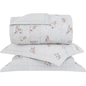 Jogo de Colcha Buddemeyer Giardino 3 Peças Queen Branco