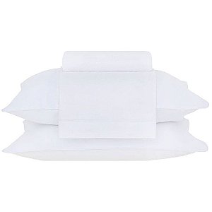 Jogo de Cama Buddemeyer Basic Percalle 4 Peças Casal Branco