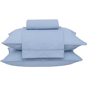 Jogo de Cama Buddemeyer Basic Percalle 4 Peças Queen Azul