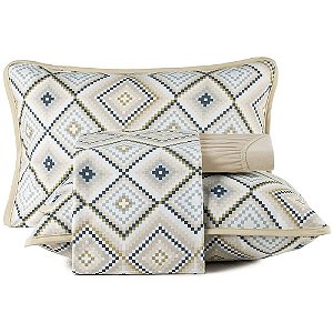 Jogo de Cama Altenburg Tunis Malha 4 Peças Casal Bege