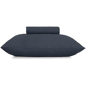 Jogo de Cama Altenburg Minimal Malha 2 Peças Solteiro Azul