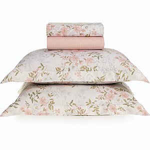 Jogo de Cama Karsten Paloma 200 Fios 4 Peças Casal Branco