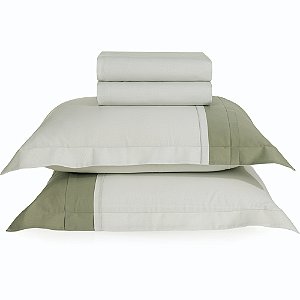 Jogo de Cama Karsten Celine 300 Fios 4 Peças Queen Verde