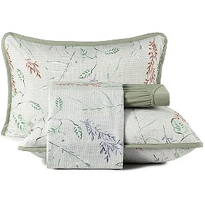 Jogo de Cama Altenburg Evora Malha 4 Peças King Verde
