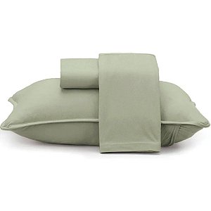 Jogo de Cama Altenburg Bond Malha 3 Peças Solteiro Verde