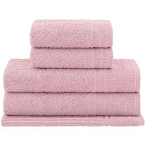 Jogo de Banho Buddemeyer Botanique Extra Soft 5 Peças Rosa