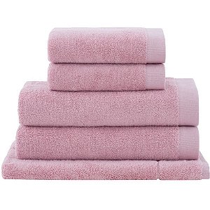 Jogo de Banho Buddemeyer Dual Air Felpuda 5 Peças Rosa