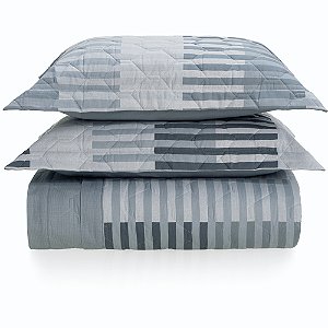 Jogo de Colcha Karsten Julian 160 Fios 3 Peças Queen Azul