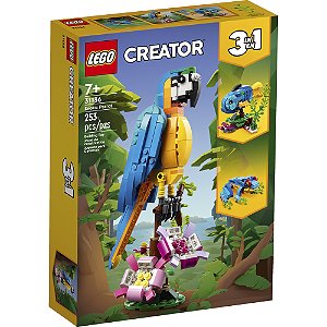 Lego Creator Papagaio Exótico 31136 com 253pcs