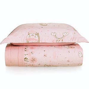 Jogo de Colcha Karsten Lily 200 Fios 2 Peças Solteiro Rosa