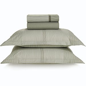 Jogo de Cama Karsten Miguel 200 Fios 4 Peças Queen Verde