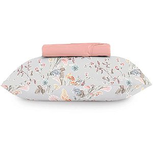 Jogo de Cama Altenburg Campo Silvestre 2 Peças Solteiro Rosa