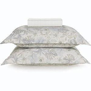 Jogo de Cama Karsten Atlantis 200 Fios 3 Peças Casal Cinza