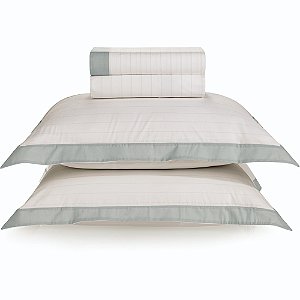 Jogo de Cama Karsten Atlantis 200 Fios 4 Peças Casal Cinza