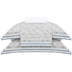 Jogo de Cama Buddemeyer Lanvin 300 Fios 4 Peças Queen Bege