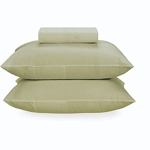 Jogo de Cama Karsten Matiza 160 Fios 3 Peças Casal Verde