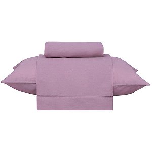 Jogo de Cama Buddemeyer Basic 180 Fios 4 Peças Solteiro Rosa