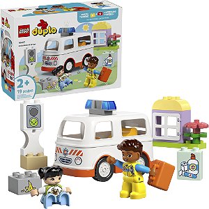 Lego Duplo Ambulancia e Motorista 10447 com 19pcs