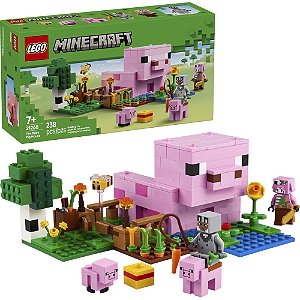 Lego Minecraft Casa do Porco Bebe 21268 com 238pcs