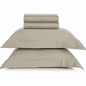 Jogo de Cama Karsten Bossa 300 Fios Egypt 4 Peças Casal Bege