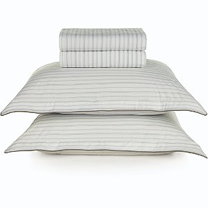 Jogo de Cama Karsten Dália 200 Fios 4 Peças Queen Verde