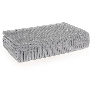 Manta Karsten Lima Fleece Casal Cinza Metal