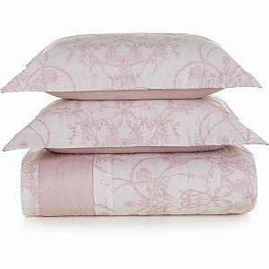 Jogo de Colcha Karsten Prisma 160 Fios 3 Peças Queen Rosa