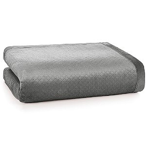 Cobertor Karsten Eliot Fleece Queen Cinza