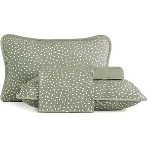 Jogo de Cama Altenburg Bits Malha 4 Peças Casal Verde