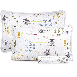 Jogo de Cama Altenburg Virtual Malha 3 Peças Casal Branco
