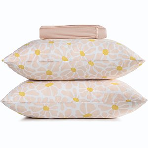 Jogo de Cama Altenburg Brisa 6 Malharia 3 Peças Queen Rosa