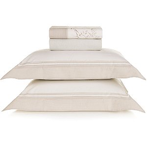 Jogo de Cama Karsten Mabel 200 Fios 4 Peças Queen Off White