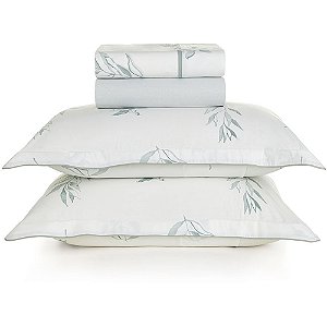 Jogo de Cama Karsten Lacerda 200 Fios 4 Peças King Branco