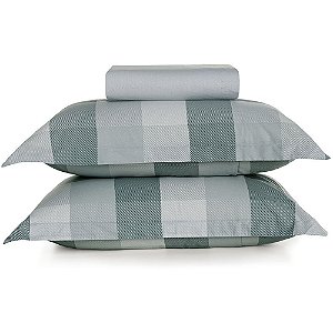 Jogo de Cama Karsten Lacerda 200 Fios 3 Peças Queen Verde