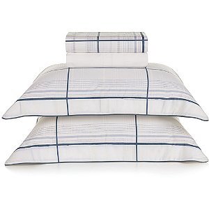 Jogo Cama Karsten Conrado 300 Fios Egypt 4 Peças King Branco