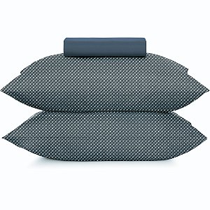 Jogo de Cama Altenburg Slim TA 3 Peças Queen Marinho