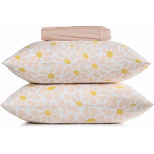 Jogo de Cama Altenburg Brisa 6 Malharia 3 Peças Casal Rosa