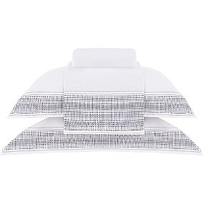 Jogo de Cama Buddemeyer Bourbon 200 Fios 4 Peças Casal Bege