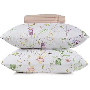 Jogo de Cama Altenburg Floralis TA 3 Peças Casal Rosa