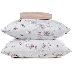 Jogo de Cama Altenburg Botanica TA 3 Peças King Rosa