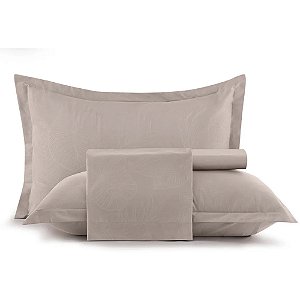 Jogo de Cama Altenburg Flora TA UW 4 Peças King Bege