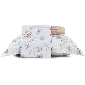 Jogo de Cama Altenburg Botanica TA 4 Peças King Rosa