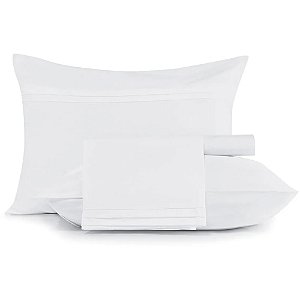 Jogo de Cama Altenburg Classica 200 Fios 4 Peças King Branco