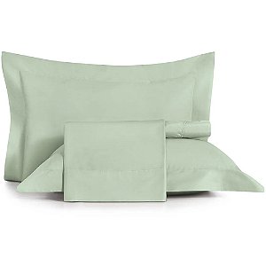 Jogo de Cama Altenburg Lux 200 Fios 4 Peças Casal Verde