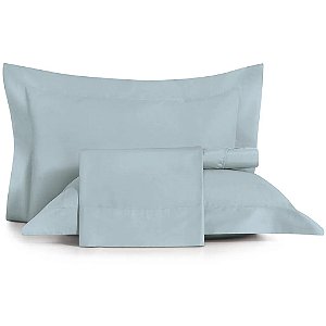 Jogo de Cama Altenburg Lux 200 Fios 4 Peças Casal Azul
