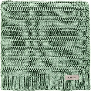 Manta Decorativa Karsten Elana Tricot Verde