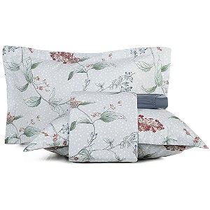 Jogo de Cama Altenburg Florescer Ta 4 Peças King Azul