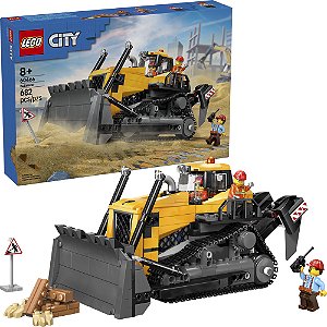 Lego City Trator de Esteira Amarelo 60466 com 682pcs