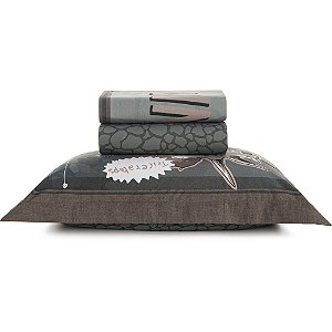 Jogo de Cama Karsten T Rex 200 Fios 3 Peças Solteiro Verde